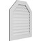 Ekena Millwork Octagonal Top Surface Mount PVC Gable Vent: Functional, w/ 3-1/2"W x 1"P Standard Frame, 30"W x 34"H GVPOT30X3401SF - alternate 2